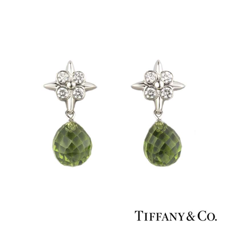 tiffany peridot earrings